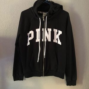 PINK full zip hoodie